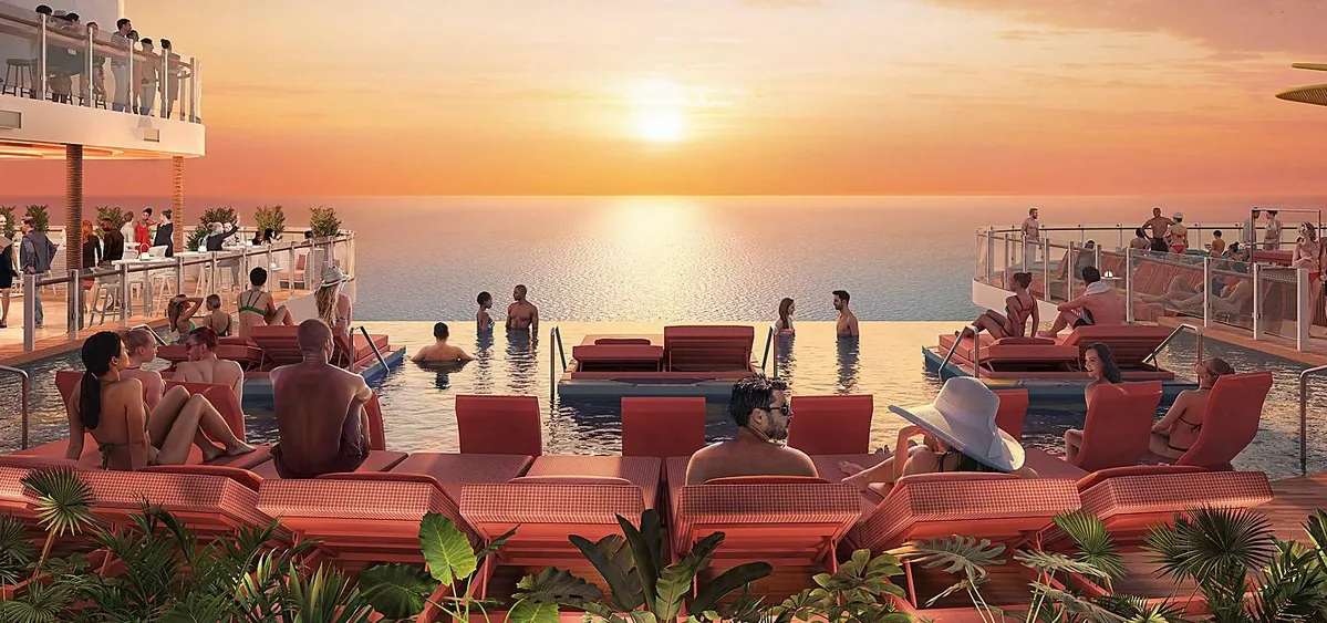 3- THE HIDEAWAY<br>PISCINE SUSPENDUE AU-DESSUS DE L’OCEAN