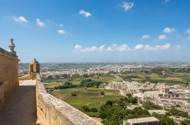 Depuis les remparts de Mdina