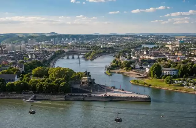 Le Deutsches Eck à Coblence
