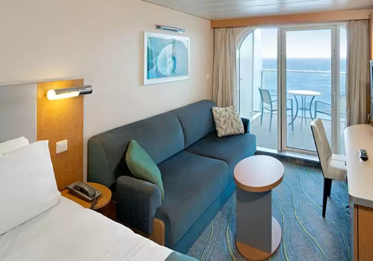Cabine avec vue sur la mer et balcon