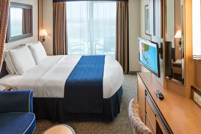 Cabine spacieuse avec vue sur la mer et balcon