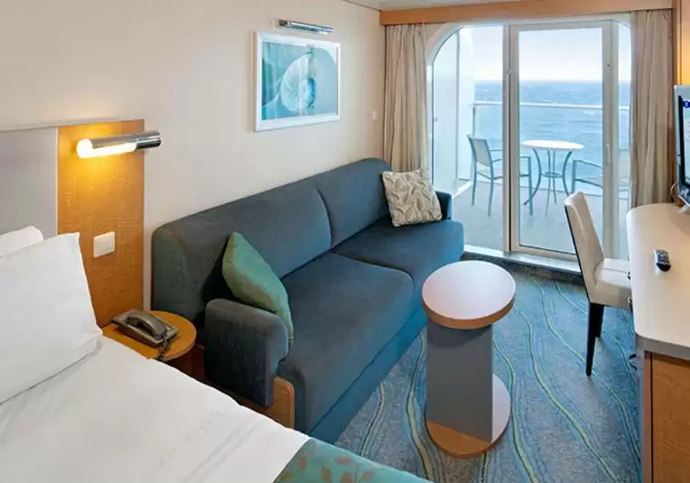 Cabine avec vue sur la mer et grand balcon