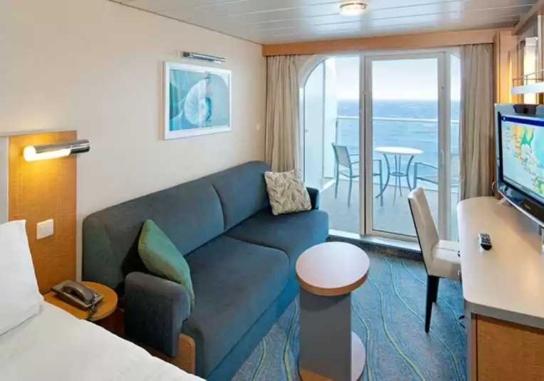Cabine avec vue sur la mer et grand balcon